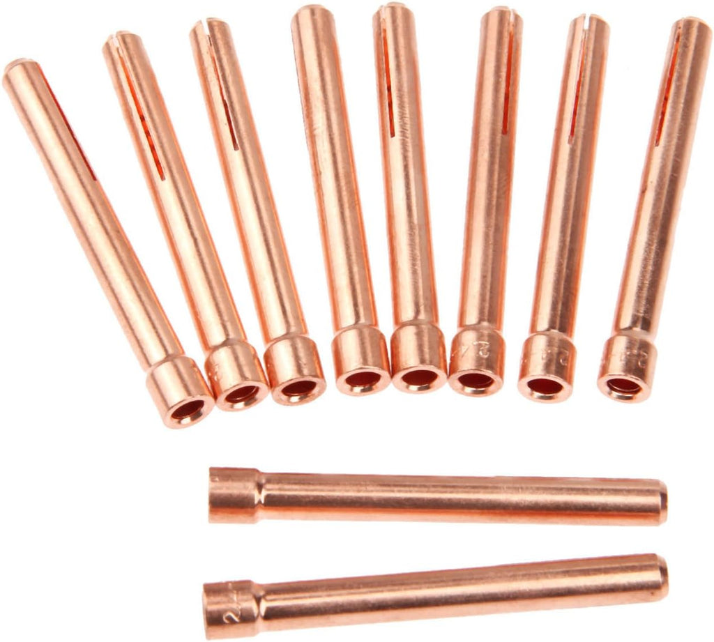 10PCS 3/32"(2.4mm) TIG Collet Tips & Bodies Kit