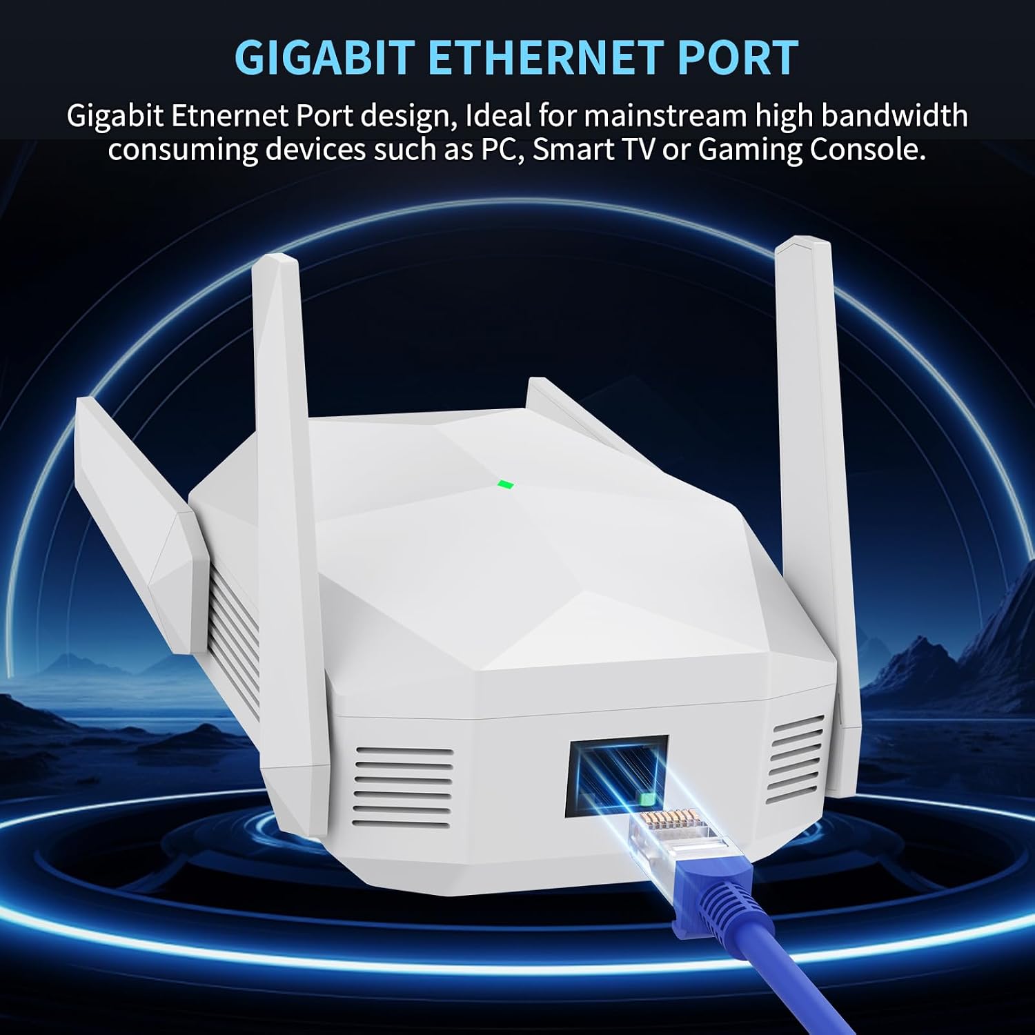 WiFi Extender, 2026 30X WiFi 6 Booster AX3000 | (5.8/2.4GHz) 25639 sq.ft Long Range and 150+ Devices, WiFi Extender