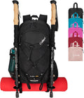 45L Hiking Backpack Lightweight Foldable, Waterproof Camping Backpack with Rain Cover & Hiking Pole Mat Carrying