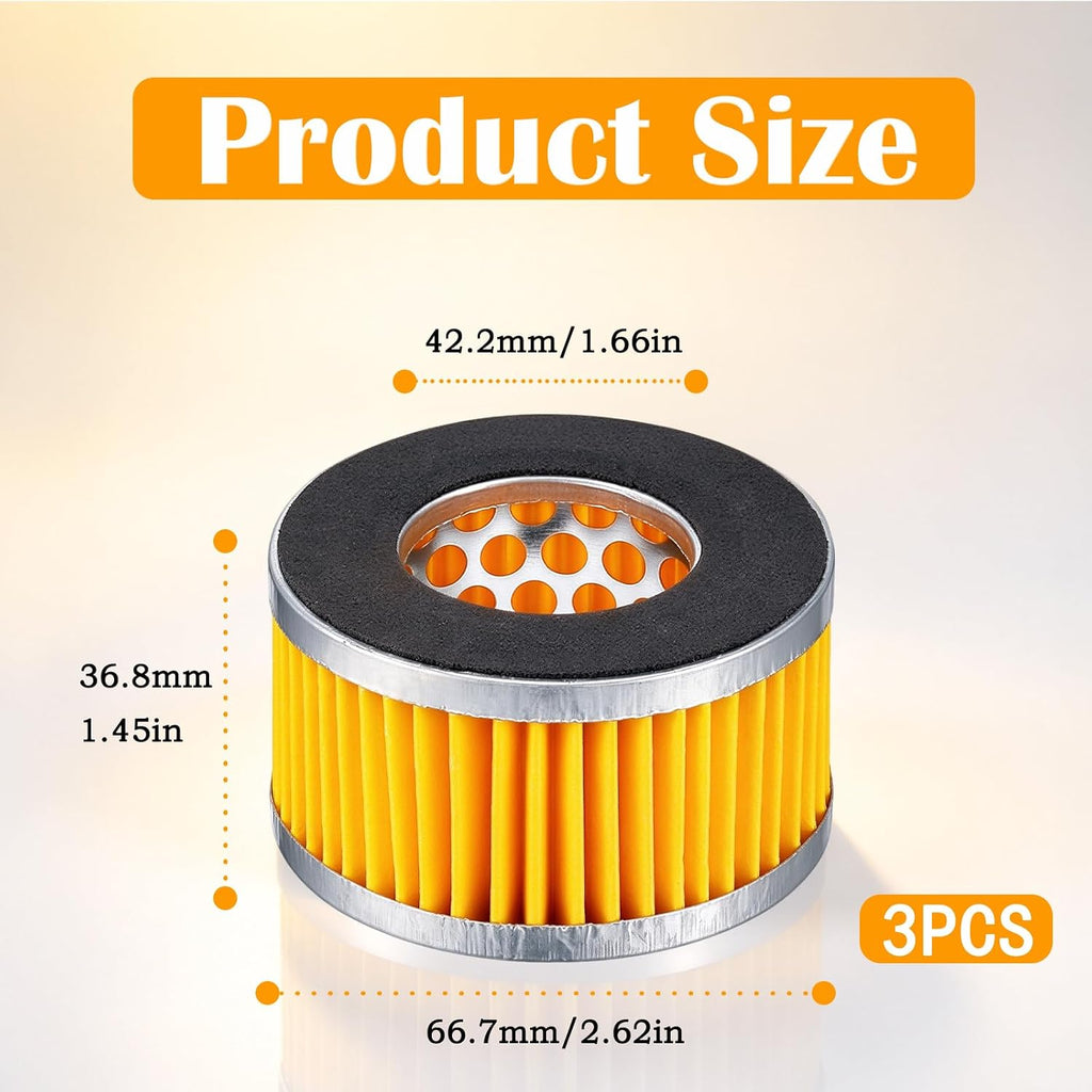 1/2" PT 20mm Thread Air Compressor Silencer Intake Filter Sound Muffler with a Replacement Element H-076