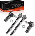 A-Premium Front Inner & Outer Tie Rod End Kit, Compatible with Jeep