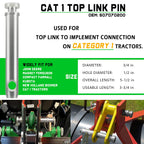 4 Packs TK95029 CAT 1 Quick Hitch Bushing Kit with Top Link and Lynch Pin