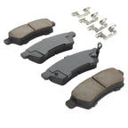 QUALITY-BUILT Workforce Semi-Met Rear Brake Pads w/Hardware BP1100M