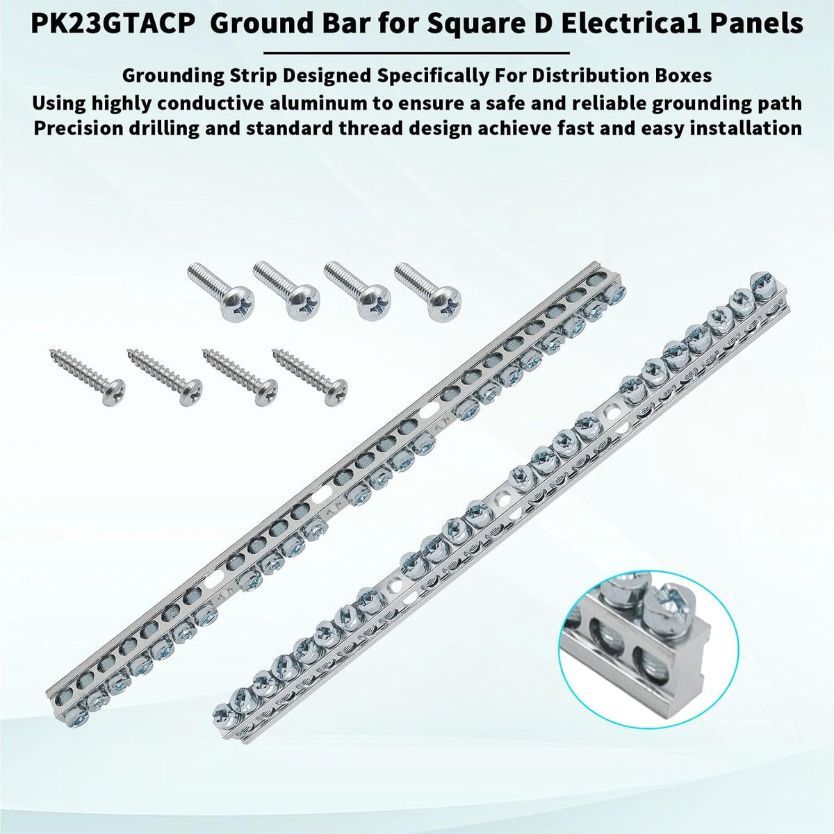 3MIRRORS PK23GTACP Terminal Ground Bar Kit for Square D