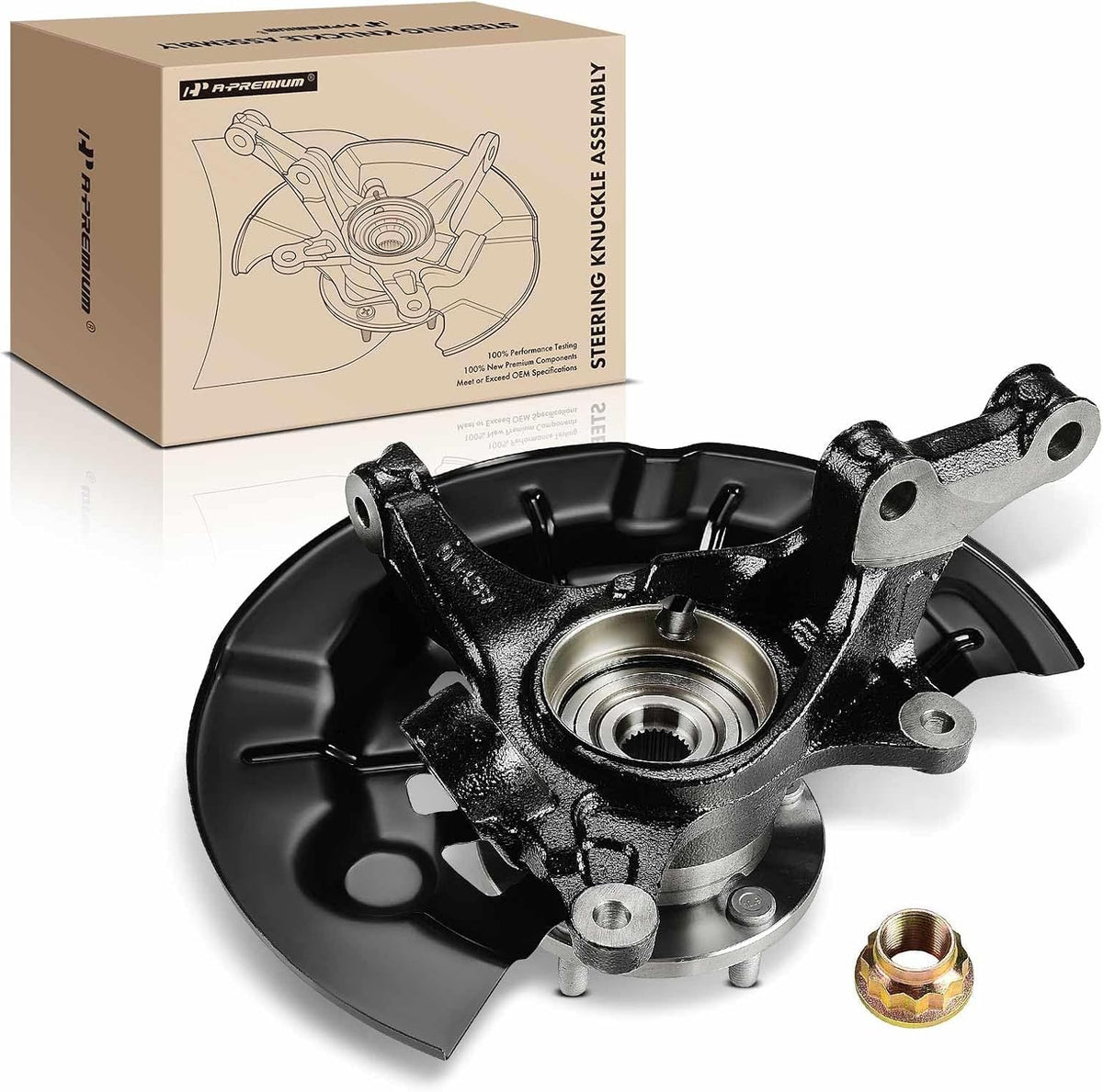 A-Premium Front Left Steering Knuckle & Wheel Bearing Hub Assembly