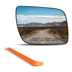 SNEMEEY Passenger Side BSD Mirror Glass Fit for Ford Explorer 2011-2017