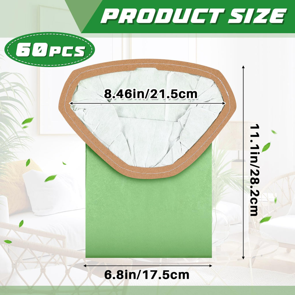 Therwen 30 Pcs Filter Bags Compatible with Proteam Backpack Vacuum