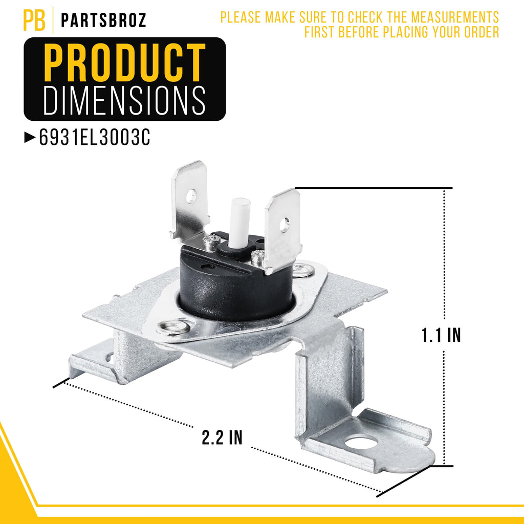 Dryer High Limit Thermostat for LG GDP1329QGS2