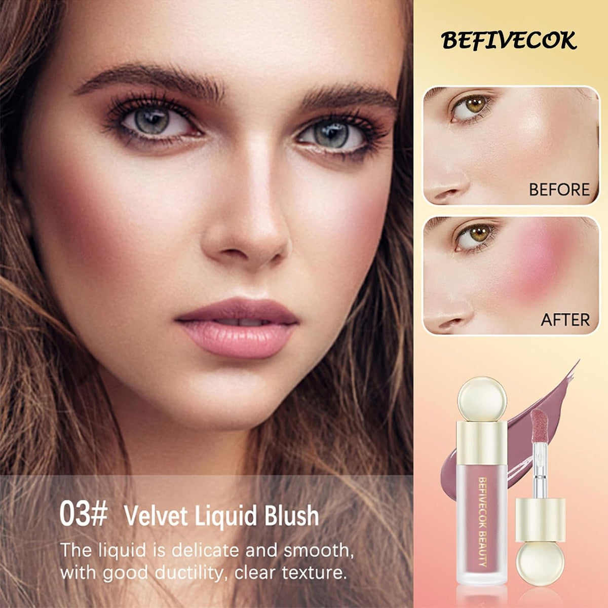 Liquid Blush for Cheeks (#03 Rosy Mauve)