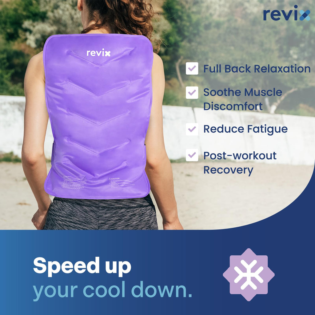 Extra-Large Back Ice Pack, Reusable Cold Packs for Full Back Relief