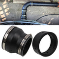 Frtcaty 4" to 3" PVC Reducer Coupler with Gate Valve & 2 Clamps