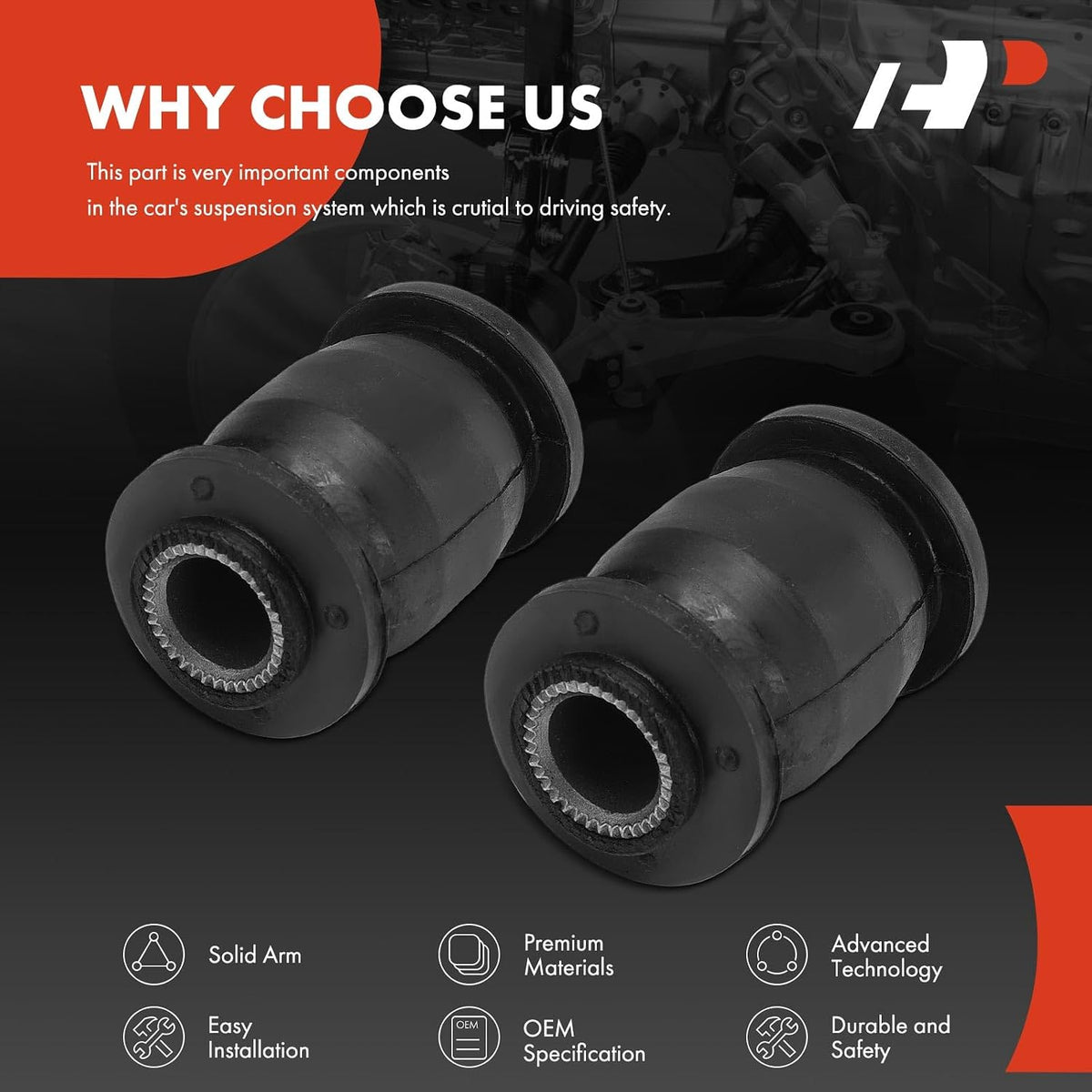 A-Premium 2 x Front Forward Lower Control Arm Bushing Kit