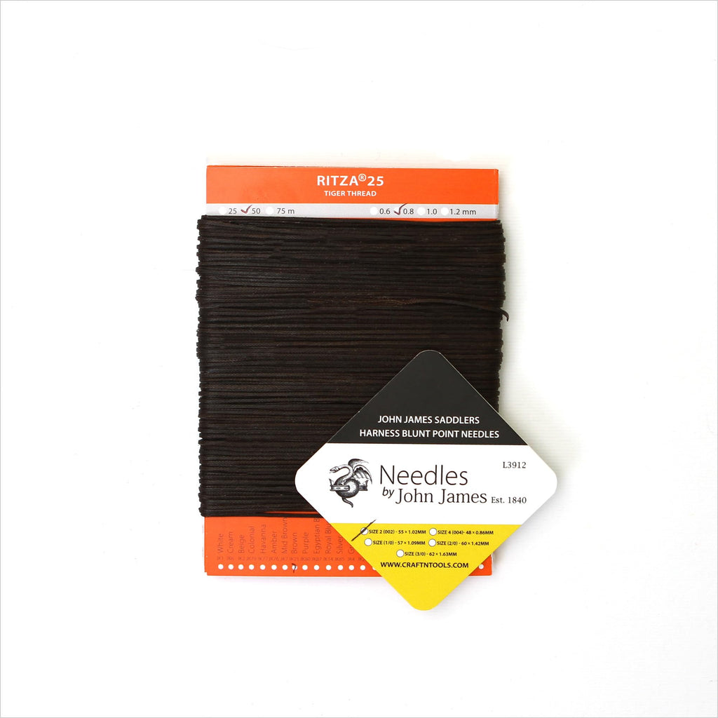 Brown 1.0mm for Leather Craft | Waxed Polyester Saddlers Thread