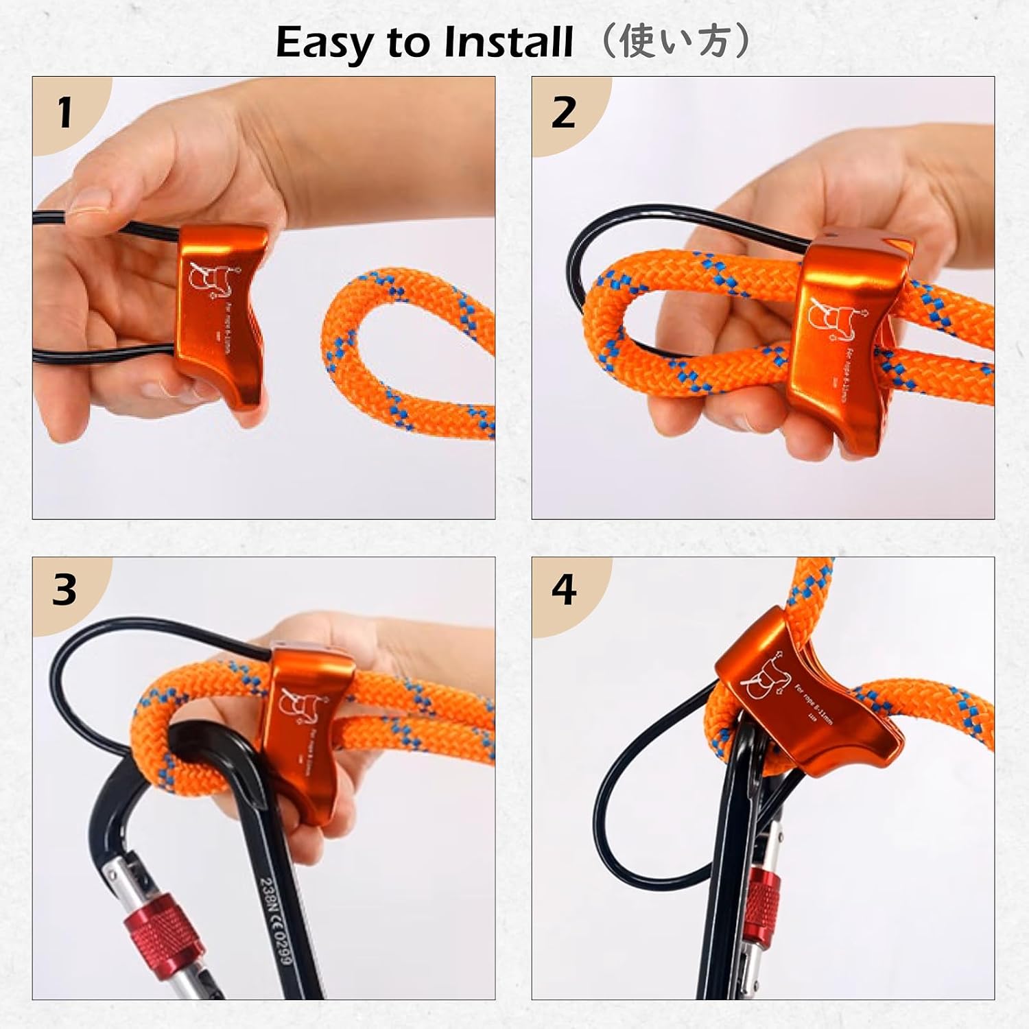 ATC Belay Device V-grooved Micro Rescue Guide Belay Device for Rock Climbing Gear Rappelling Equipment
