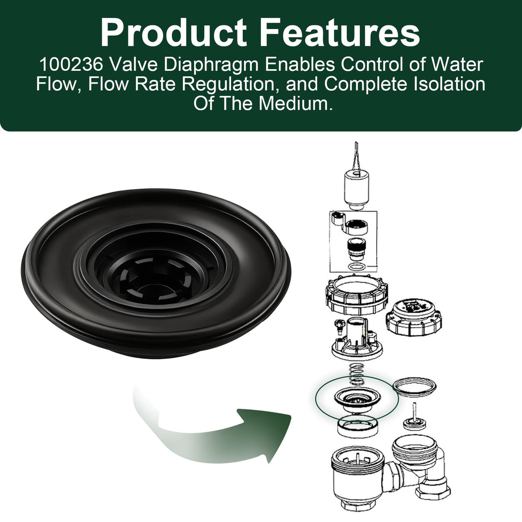 3/4" - 1" Valve Diaphragm Assembly Replacement 100236 2 Pack