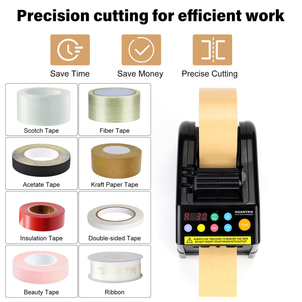 2026 Upgraded Ceramic Roller Ribbon Cutting Machine, 999mm Max Cut Length,Automatic Tape Dispenser, Ideal for