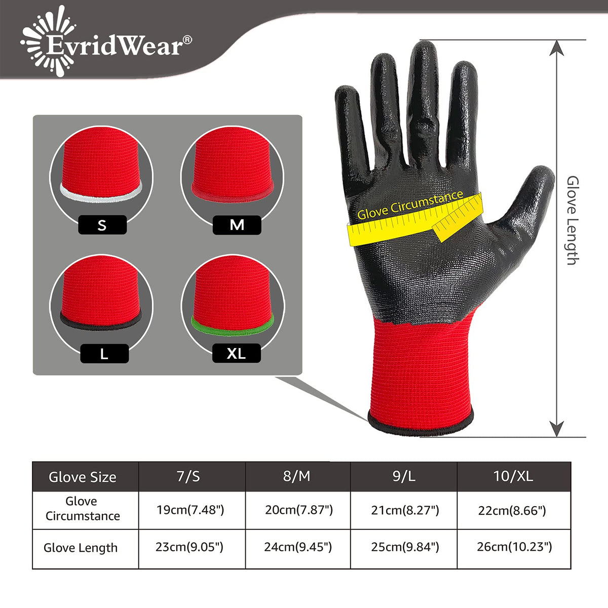 Nitrile Coated Work Gloves for Men & Women