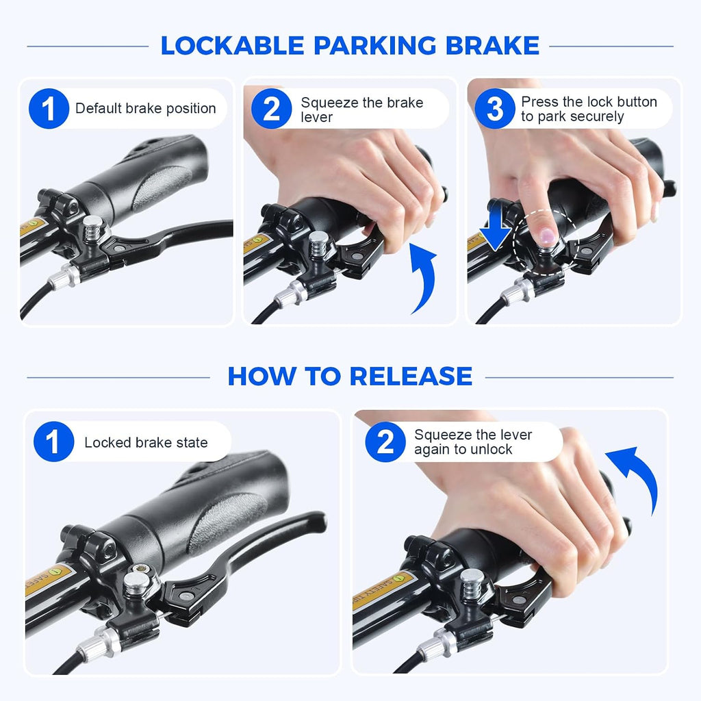 Knee Scooter for Adults for Foot Injuries, Dual Braking System