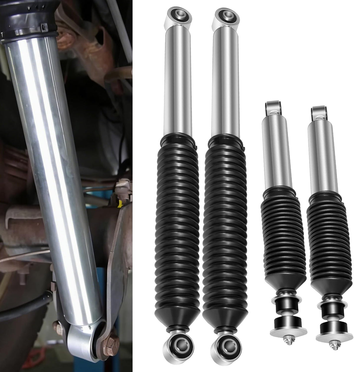 Front Rear Shock Absorber Set for 1999-2010 Chevy Silverado GMC Sierra HD