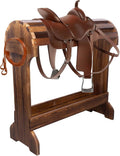Large Wood Saddle Rack with Curved Top Surface,Bridle Rack & Heavy-Heavy Duty Saddle Stand,Suitable for Displaying