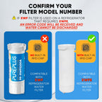 XWF - NOT XWFE, NO Chips - Refrigerator Water Filter 3Pack
