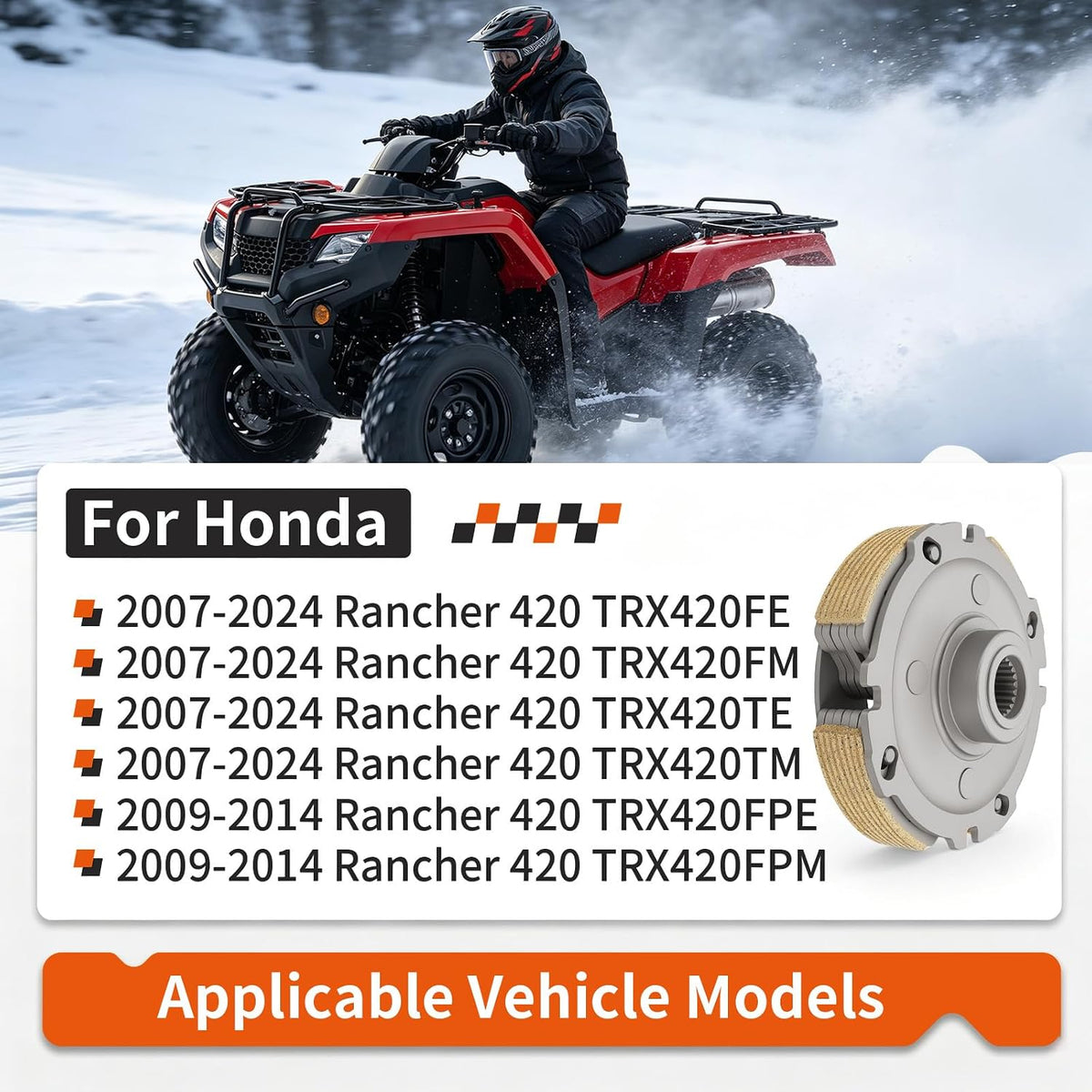 Wet Clutch Centrifugal Carrier for Honda Rancher 420