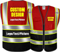 Custom Logo Safety Vest Class2 High Visibility Reflective Vest Breathable Construction Vest