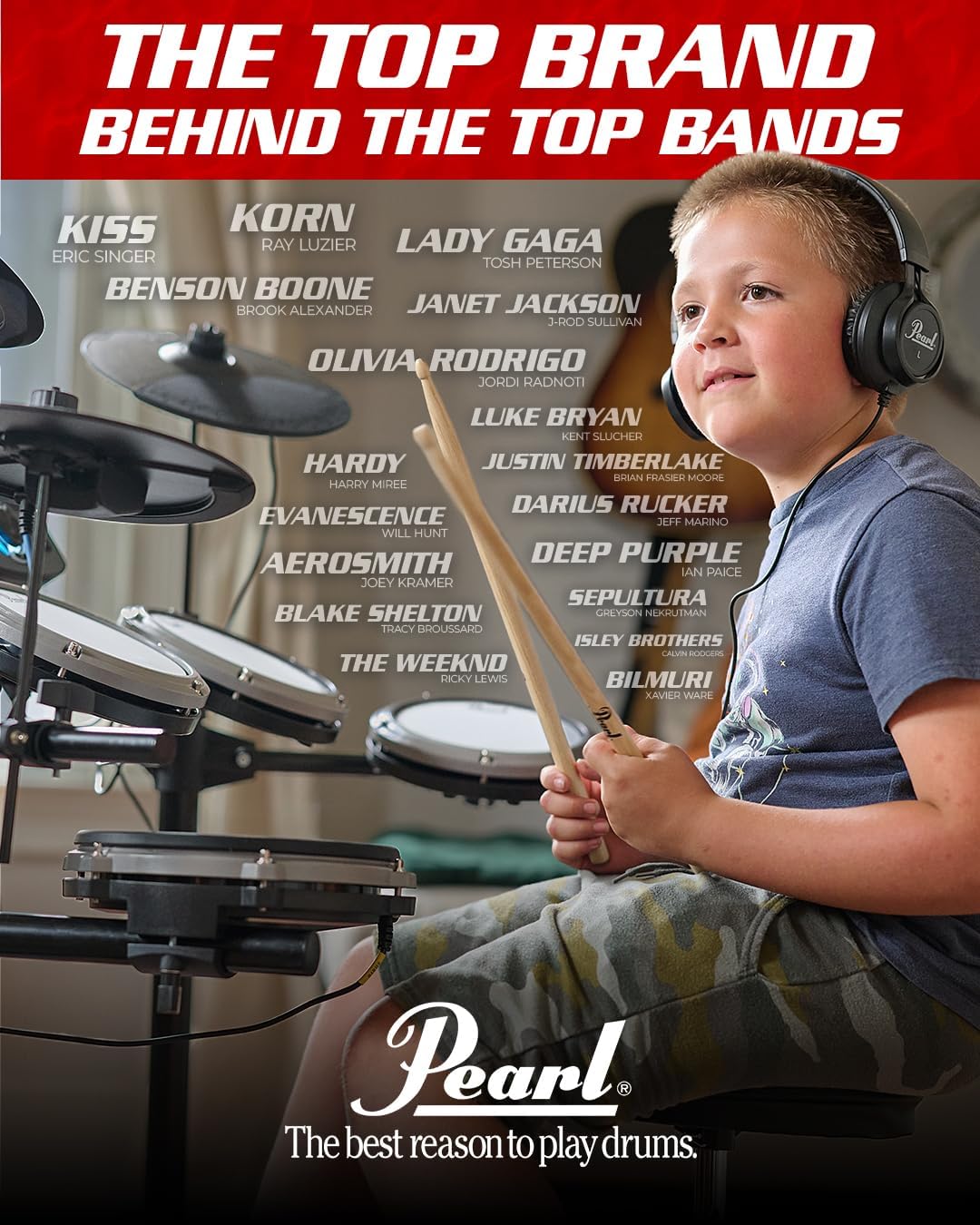 ERS1000 eRoadshow Electronic Drum Set, Complete Kit with Four Quiet Mesh Pads, Two Pedal Controllers, Cymbal Pads