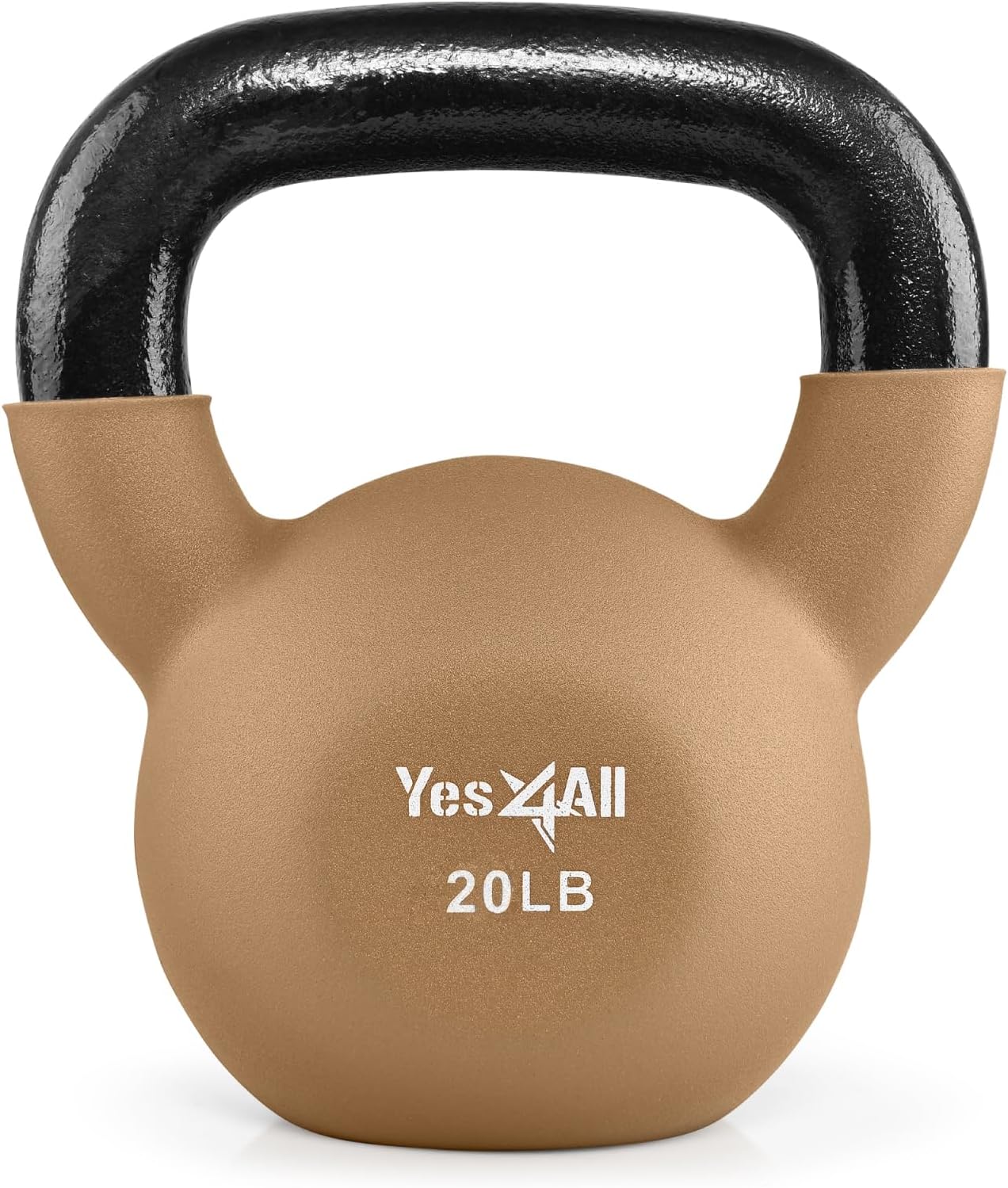 Kettlebell, 5-65 LB Neoprene Coated Cast Iron Kettlebells, Wide Grip Handle & Flat Bottom for Swings, Squats