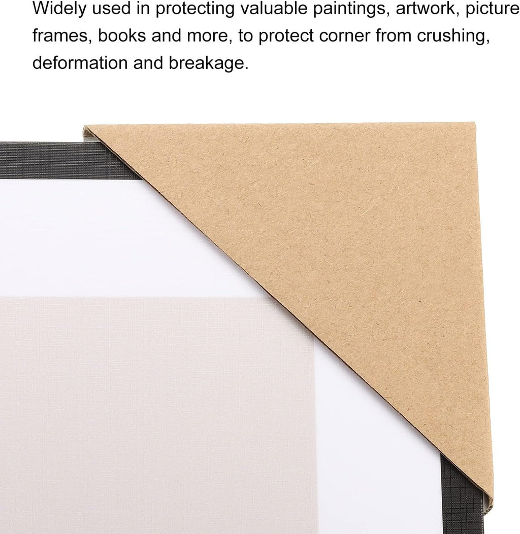 Adjustable Cardboard Corner Protector, Cardboard Edges Protector 10x10x1.7cm for Art, Packing, Shipping Supplies Pack