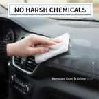 Car Cleaning Wipes, Multipurpose Vehicle Interior Surface Wipes, Soft Disposable Cleaning Cloth for Car Dashboard