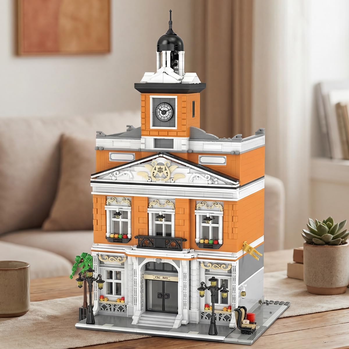 City Hall Architecture Mini Building Sets for Adults 1780pcs