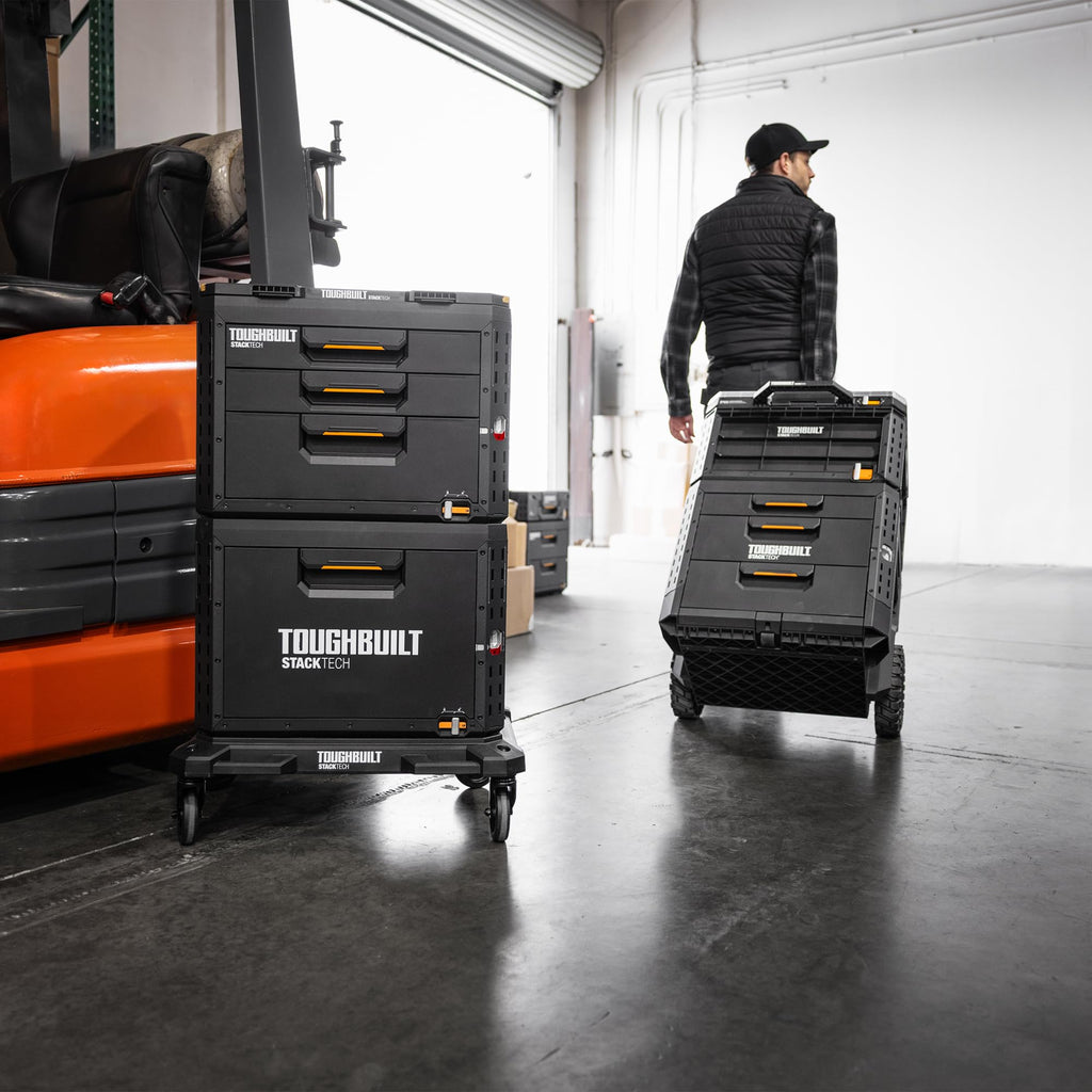 StackTech 3 Drawer Rolling Locking Tool Box, 240 lb Capacity