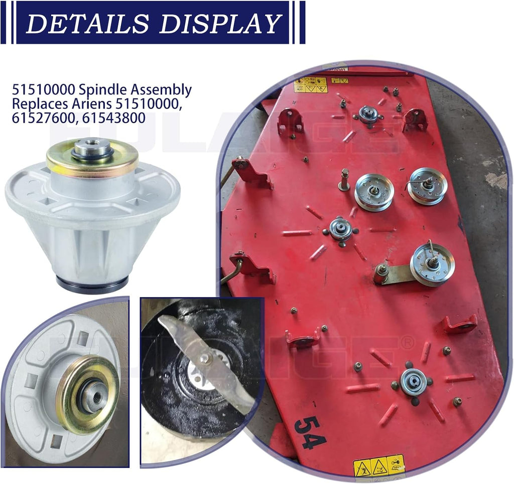 51510000 Spindle Assembly with 07340767 Pulley for Ariens Zoom XL54