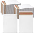 50 Pack White Rigid Mailers, 9"x12" Self Seal Document Mailer Stay Flat Cardboard Mailers Shipping Envelopes for