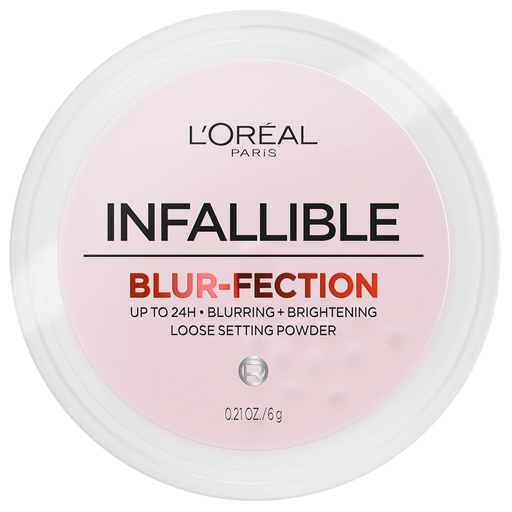 Infallible Blur-fection Longwear Loose Setting Powder, Blurring Face Powder With Up to 24HRs of Wear, Brightening
