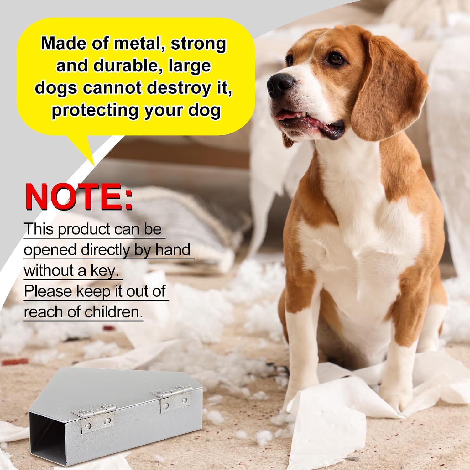 4 Pcs Mouse Bait Station Steel Metal for Indoor Outdoor Use | Waterproof Carbon Steel, Tamper-resistant Design