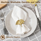 Eco Hanky 10x10in Reusable Small Cloth Napkins, Light Pink, 12pk
