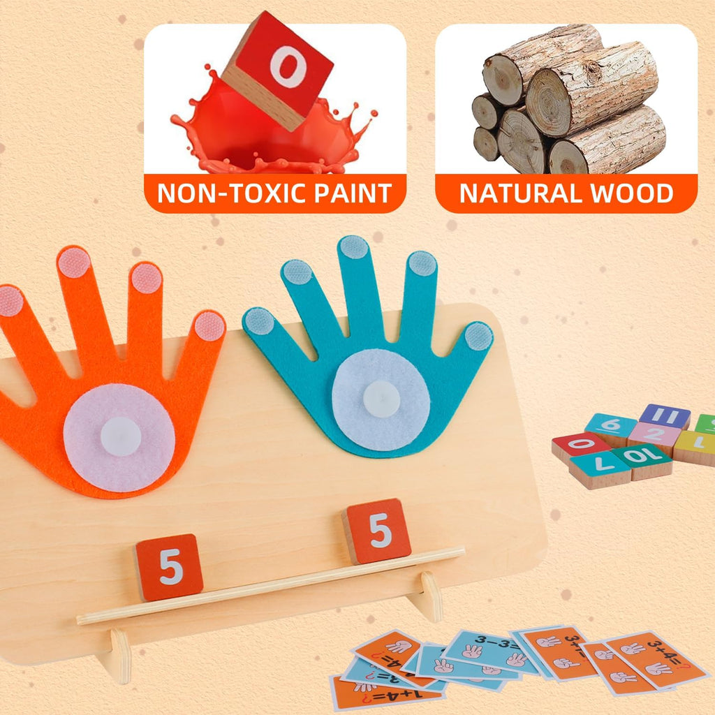 Preschool Learning Toys for Toddlers 3+ Years, Educational Number Counting Blocks for Kids, Homeschool Supplies for