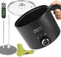 Candle Making Kit with 1.8L Wax Melter Pot | Wax Melter for Candle Making with Thermometer,Spoon,Complete Candle