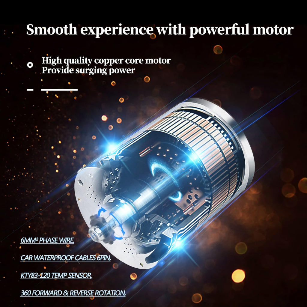 Kunray Electric DC Motor 48V 2000W Max Speed 5700rpm