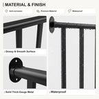 Stainless Steel 4 Ft x 36 in Porch and Stair Deck Railing Kit