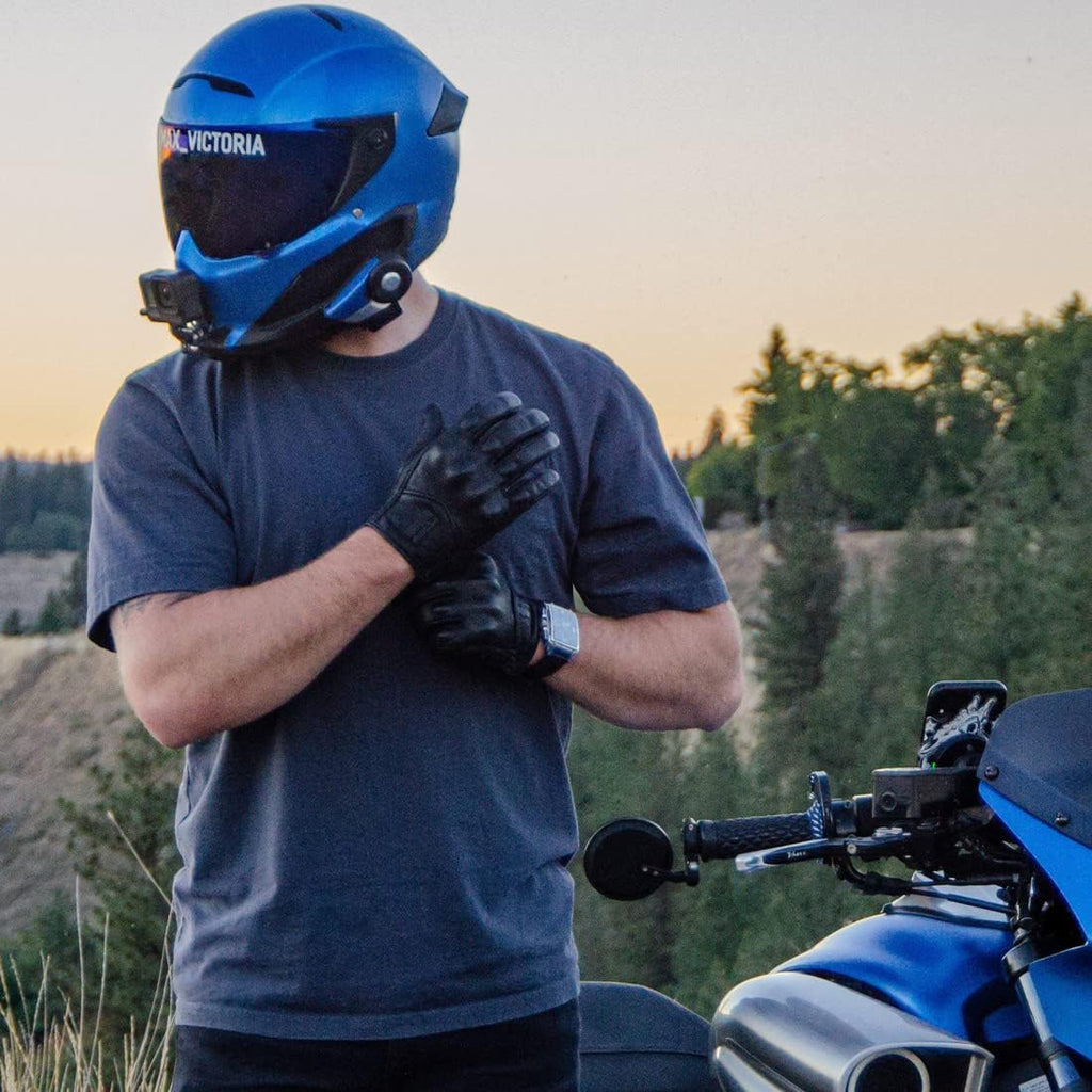 Mens Touchscreen Full Finger Motorcycle Riding Gloves GM028