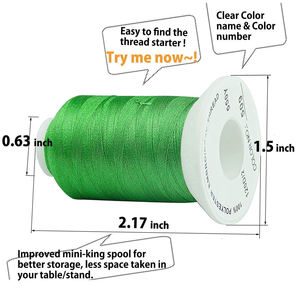 63 Colors Polyester Embroidery Machine Thread Kit