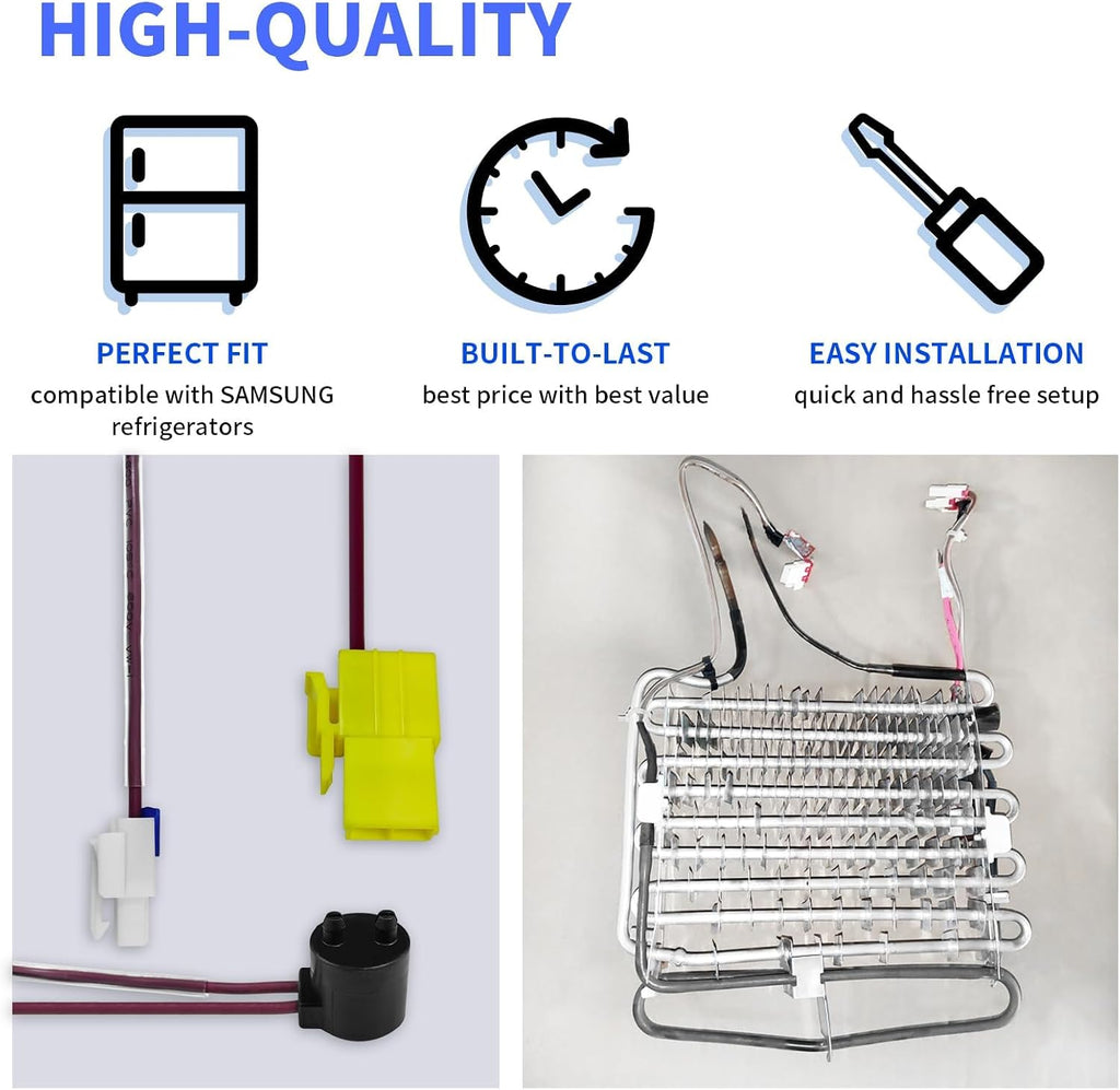 DA47-00322J Refrigerator Defrost Heater Replaces AP5588402, DA47-00322B, 2997730, PS4140683, PD00024172, EAP4140683 Compatible with Sam-sung