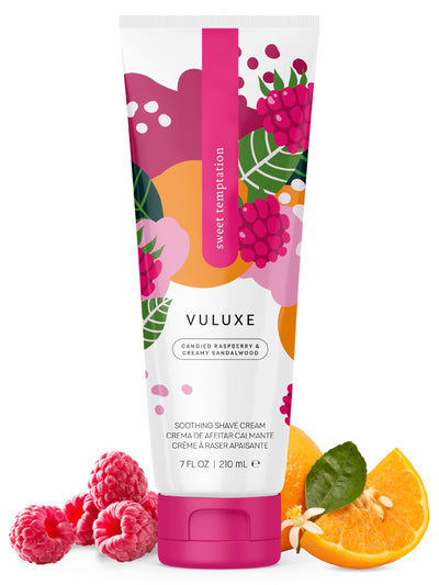 Vuluxe Shaving Cream for Women - Sweet Temptation (7 fl oz) - Prevents Razor Bumps & Irritation - Orchid