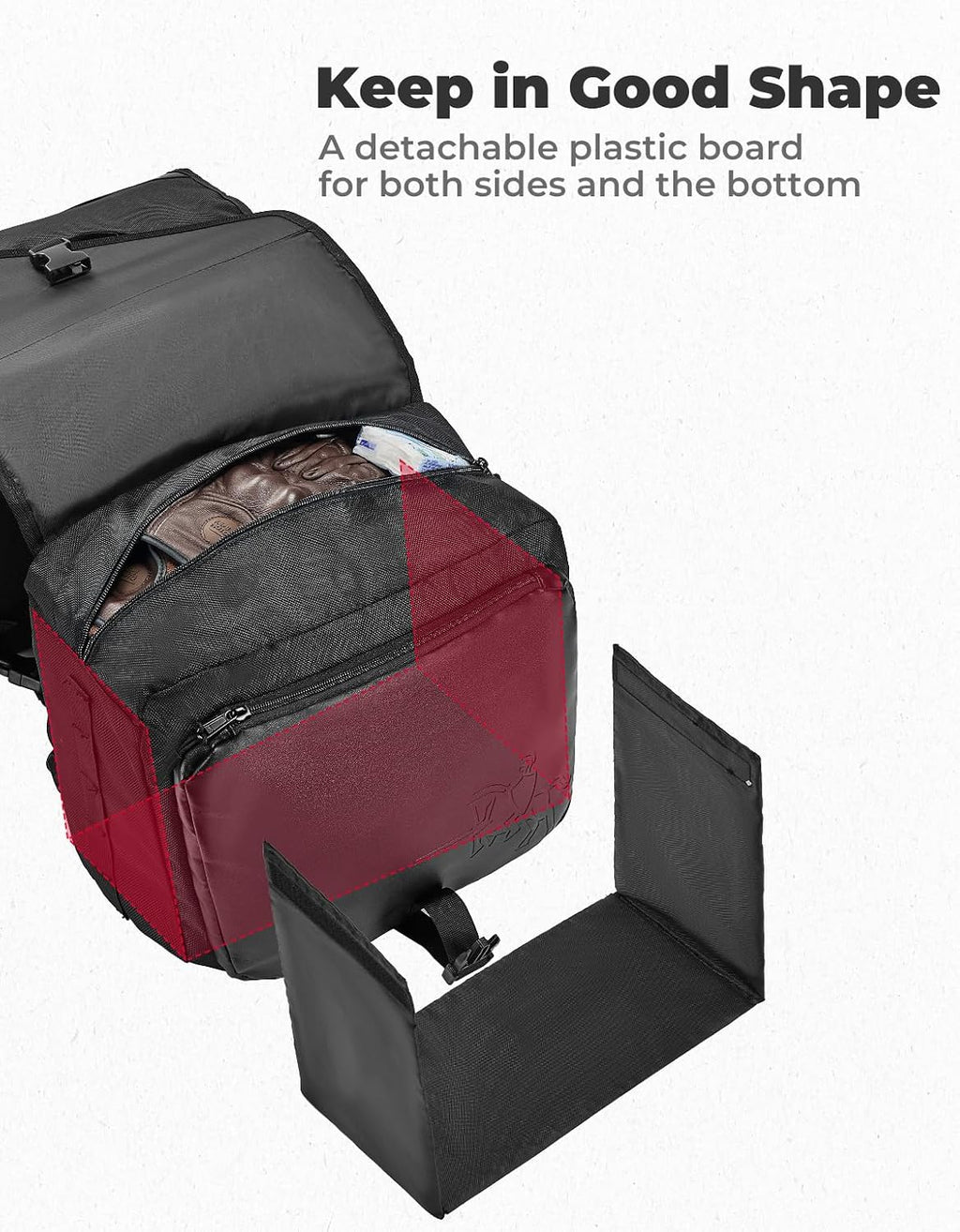 Motorcycle Saddlebags 40L(20Lx2) Large Capacity | Detachable Side Saddle Bags Motorcycle Panniers Bags with