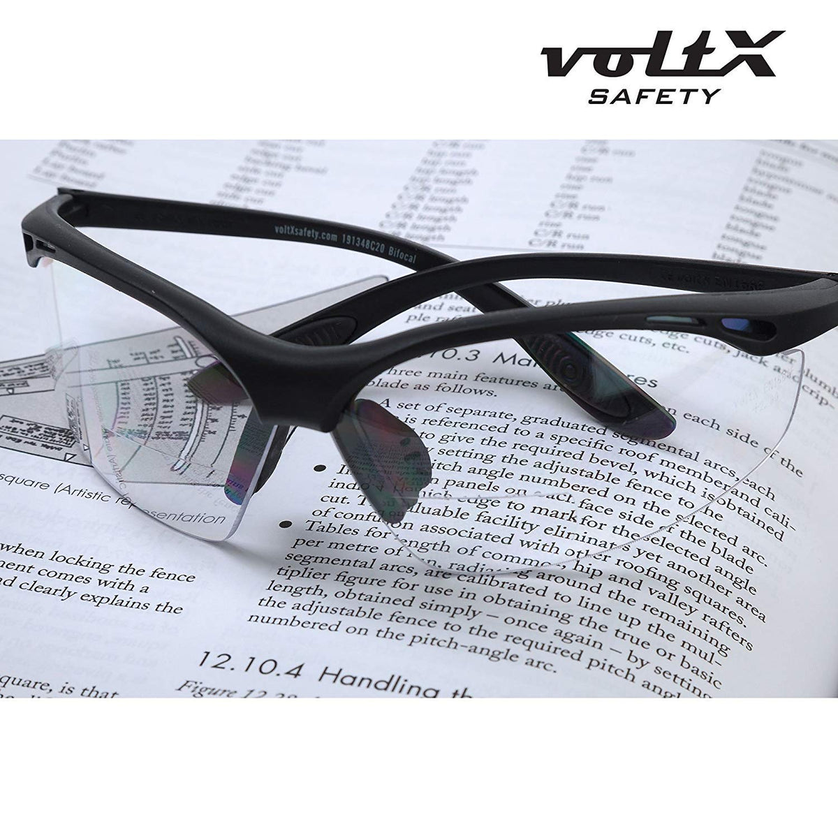 CONSTRUCTOR Clear Bifocal Reading Safety Glasses +1.0 Dioptre