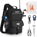 Everyday Essential Sling Tackle Bag & Tool Set, Fishing Scale & 3500-Tackle Box Waterproof, 7" Pliers, Lip Gripper