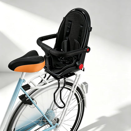 Rear Child Bike Seat, Kids Bicycle Back Seat ，Safe Rear Mount Child Bike Seat Fits All Bicycle Rear Frames, for 2-5